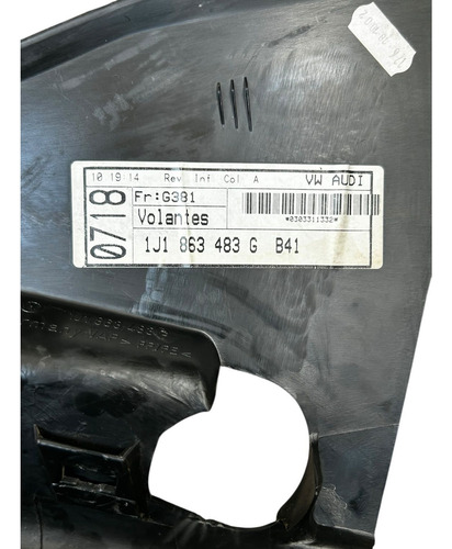 Acabamento Inferior Coluna Esquerda Vw Golf 1j1863483 Preto Preto - Imagem 6