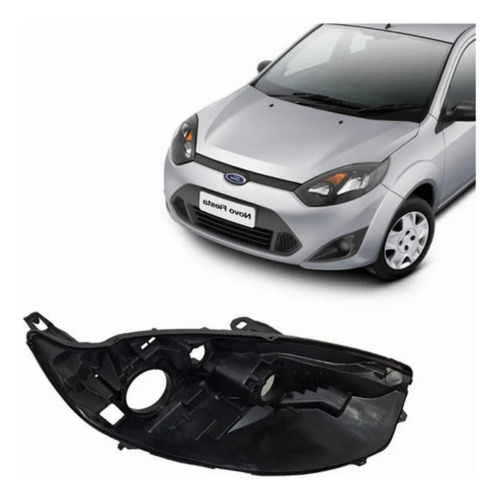 Carcaça Do Farol Fiesta 2011 2012 2013 2014 Lad - Imagem 1