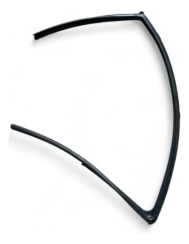 Borracha Canaleta Diant Esquerda Mitsubishi Lancer 2012 2015 Preto - Imagem 2