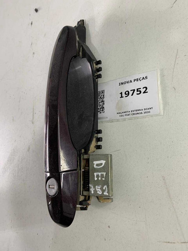 Maçaneta Externa Diant Esq Fiat Cronos 2020 Preto Dianteira