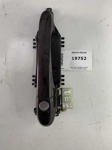 Maçaneta Externa Diant Esq Fiat Cronos 2020 Preto Dianteira - Imagem 3