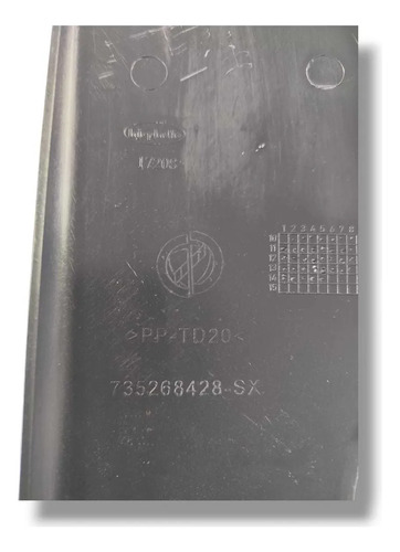 Acabamento Soleira Porta Tras Esquerdo Fiat Doblo 2015 2020 Preto - Imagem 3