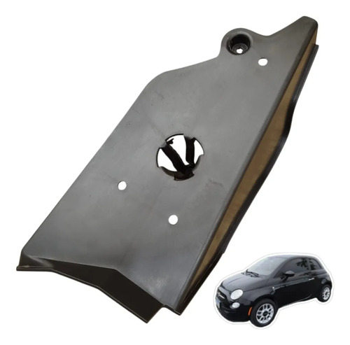Moldura Interna Descanso De Pé Esquerdo Fiat 500 2012 A 2015