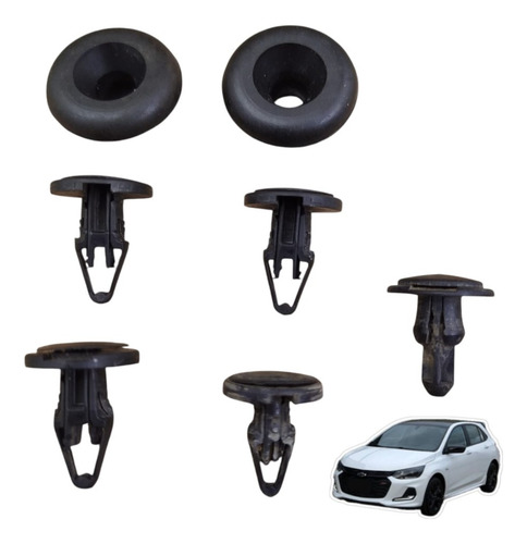 Grampos Da Caixa Filtro De Ar Chevrolet Onix 1.0 2021 A 2024