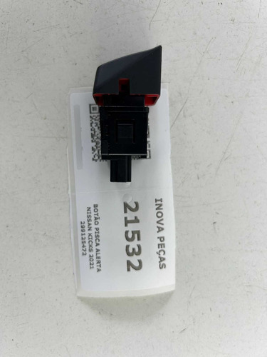 Botão Pisca Alerta Nissan Kicks 2021 299125472 Preto