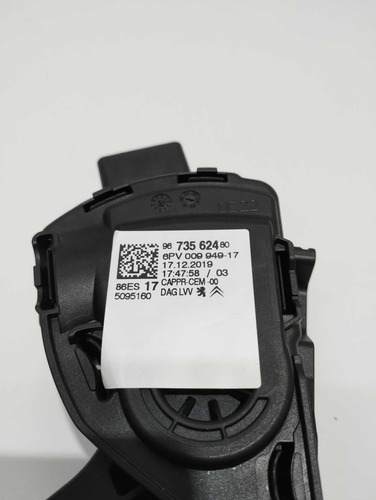Pedal Acelerador Peugeot 2008 15/21 Cod 9673562480 Preto - Imagem 2