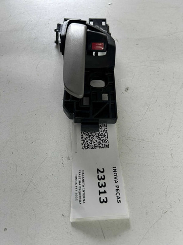 Maçaneta Interna Traseira Esquerda Honda Fit 2020 Preto Dianteira/traseira - Imagem 2