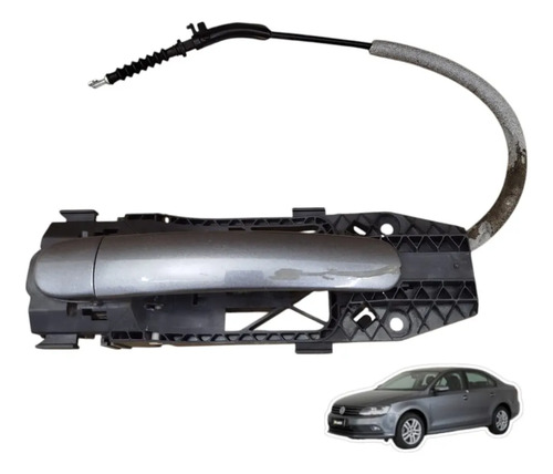 Macaneta Externa Dianteira Direita Volkswagen Jetta 2017 Cinza-escuro Dianteira