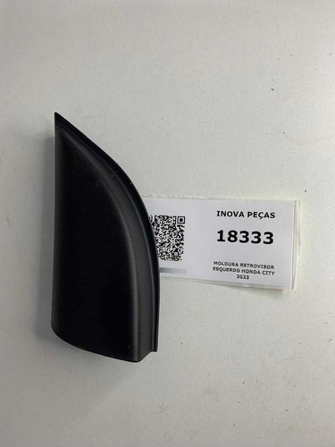 Moldura Retrovisor Esquerdo Honda City 2023 Preto