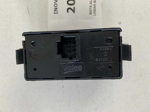 Bota Alerta Renault Logan Sandero 2015 A 2021 Preto - Imagem 2