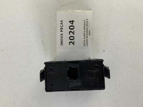 Bota Alerta Renault Logan Sandero 2015 A 2021 Preto - Imagem 4