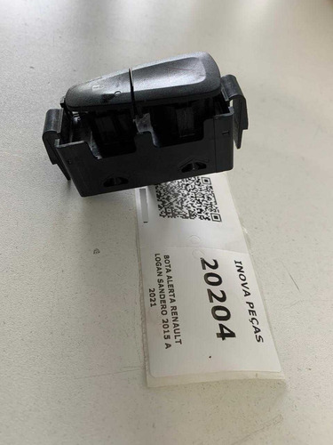 Bota Alerta Renault Logan Sandero 2015 A 2021 Preto - Imagem 5