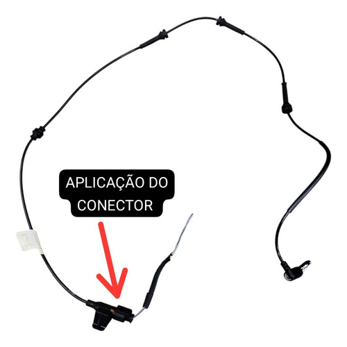 Plug Conector Sensor Abs Traseiro Jeep Renegade 2016 A 2021 - Imagem 2