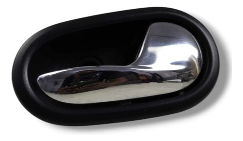 Maçaneta Interna Dianteira Direita Renault Sandero 2015 2020 Prata Dianteira/traseira