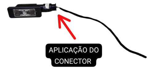 Plug Conector Da Luz De Placa Citroen C4 Cactus 2021 A 2024 - Imagem 2