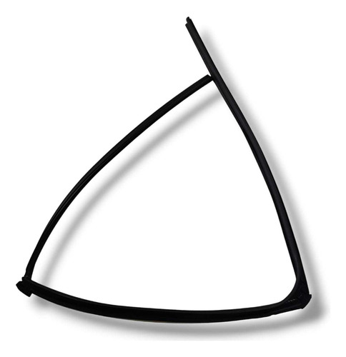 Canaleta Vidro Traseiro Direito Mitsubishi Lancer 2012 2015 Preto - Imagem 2