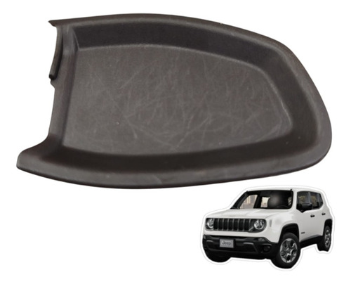 Moldura Maçaneta Interna Traseira Direita Jeep Renegade 2021 Preto Traseira