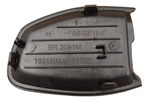 Moldura Maçaneta Interna Traseira Direita Jeep Renegade 2021 Preto Traseira - Imagem 6