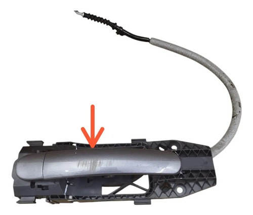 Maçaneta Externa Porta Traseira Esquerda Vw Jetta 2016 2017 Cinza-escuro Traseira - Imagem 3