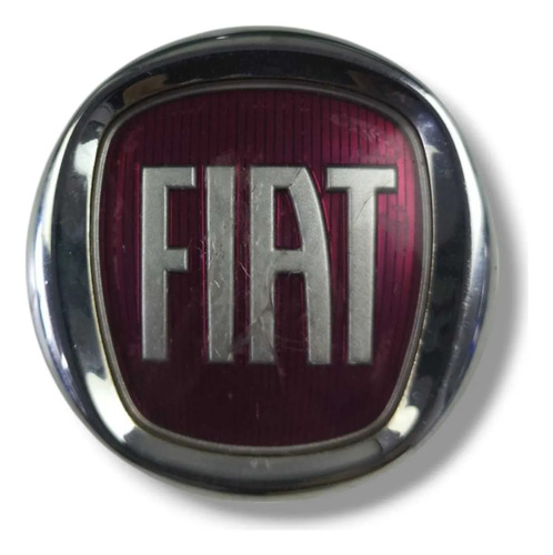 Emblema Parachoque Dianteiro Fiat Doblo 2015 2020 51804366 Prata