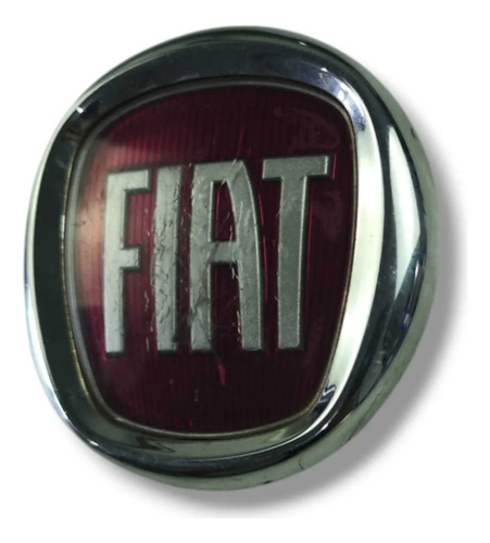 Emblema Parachoque Dianteiro Fiat Doblo 2015 2020 51804366 Prata - Imagem 2
