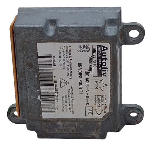 Modulo Central Airbag Peugeot 206 207 2001 2008 - Imagem 4