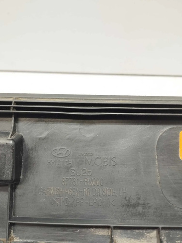 Friso Porta Traseiro Esq Creta 2025 Cod 87731bx000 Preto - Imagem 1