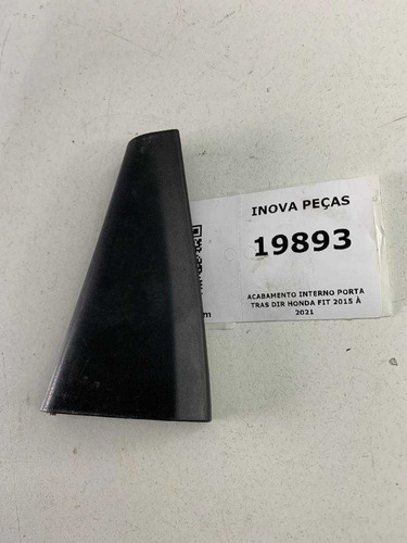Acabamento Interno Porta Tras Dir Honda Fit 2015 À 2021 Traseira Direita Preto - Imagem 4