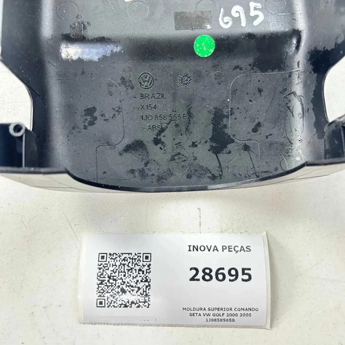 Moldura Superior Coluna Vw Golf 2000 2005 1j0858565b - Imagem 3