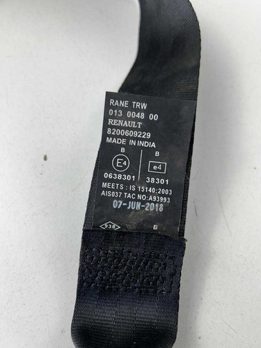 Cinto Traseiro Renault Duster  2019 - Imagem 3
