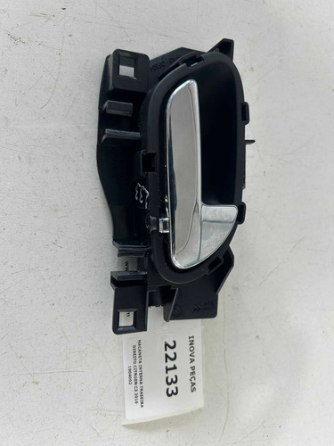 Macaneta Interna Traseira Direito Citroen C3 2016 1904002 Preto Dianteira/traseira - Imagem 3