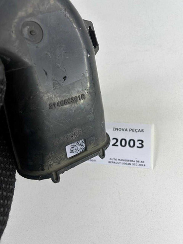Duto Mangueira De Ar Renault Logan 3cc 2019 - Imagem 3