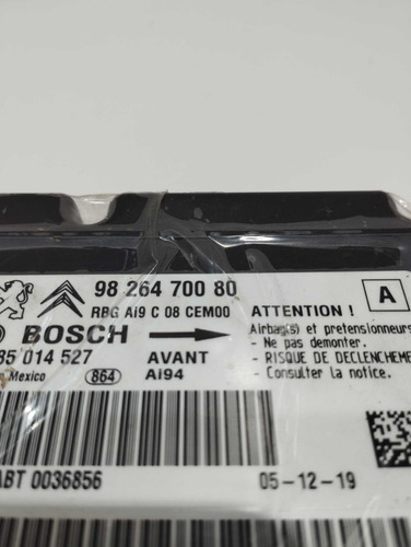 Modulo Central Airbag Peugeot 2008 15/21 Cod 9826470080 - Imagem 2