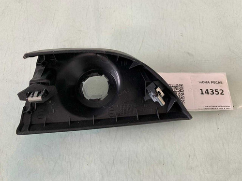 Moldura Interna Retrovisor Esquerdo Ford Ka 2014 A 2022 Preto - Imagem 2