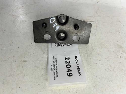 Batente Fechadura Tampa De Mala Citroen C3 2016 - Imagem 3