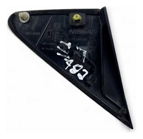 Acabamento Retrovisor Esquerdo Nissan Livina C Detalhe 09 14 Preto - Imagem 2