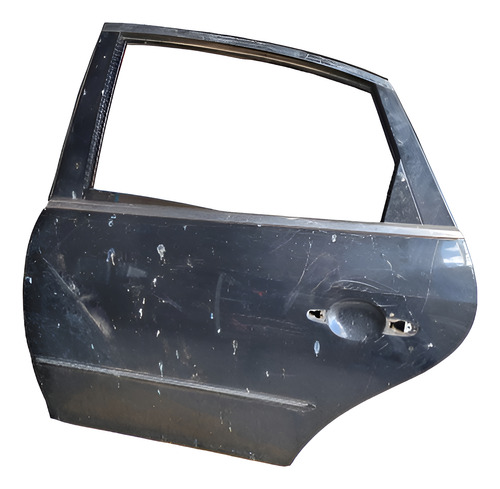 Porta Traseira Esquerda Azera 2010 Original C Detalhe  Usada Traseira Esquerdo Preto