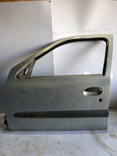 Porta Dianteira Esquerda Renault Clio 2003 4p Usada Dianteira Esquerdo Prata - Imagem 2