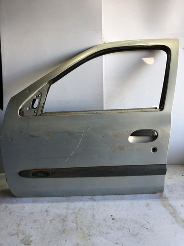 Porta Dianteira Esquerda Renault Clio 2003 4p Usada Dianteira Esquerdo Prata - Imagem 3