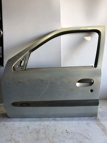 Porta Dianteira Esquerda Renault Clio 2003 4p Usada Dianteira Esquerdo Prata - Imagem 4