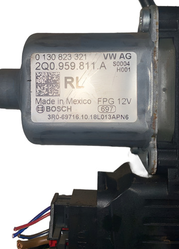 Máquina De Vidro Porta Traseira Esquerda Original Vw Virtus - Imagem 3