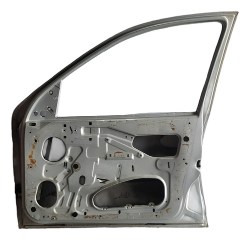Porta Dianteira Direita Original Corsa 2007-2013 Usada Direita Prateado Dianteira - Imagem 2