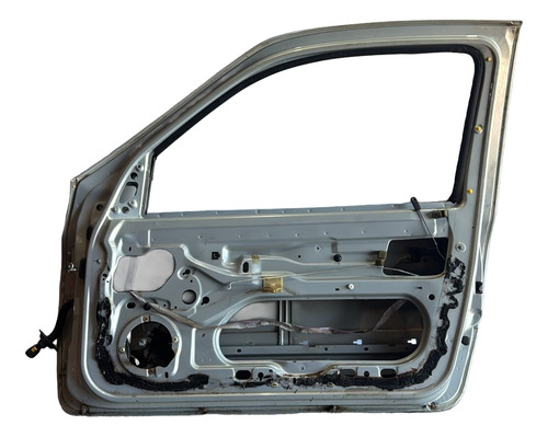 Porta Dianteira Dir Renault Clio 2002 Usada Dianteira Esquerdo Prateado - Imagem 2