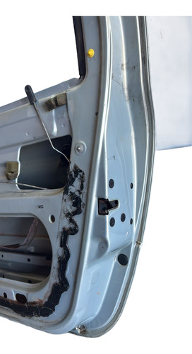 Porta Dianteira Dir Renault Clio 2002 Usada Dianteira Esquerdo Prateado - Imagem 3