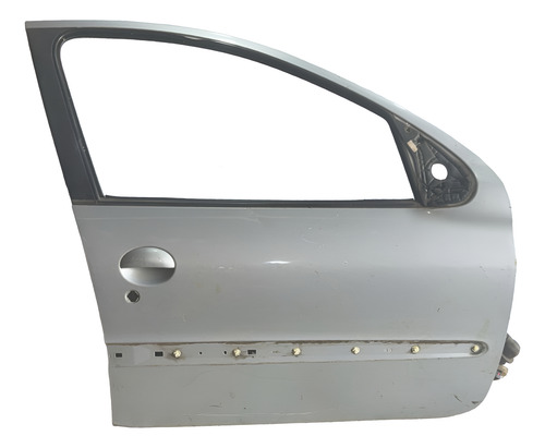 Porta Dir. Orig. Peugeot 206 4p 2005 Usada Dianteira Direito Prateado