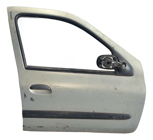 Porta Dianteira Direita Orig. Clio 2000-2012 4p Usada Direito Prateado Dianteira - Imagem 3