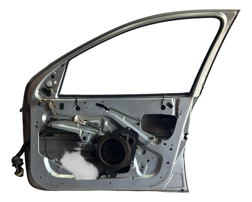Porta Diant. Dir. Peugeot 206 2002 4p Usada Direito Prateado Dianteira - Imagem 2