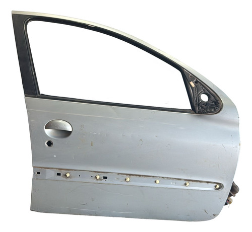 Porta Diant. Dir. Peugeot 206 2002 4p Usada Direito Prateado Dianteira - Imagem 3
