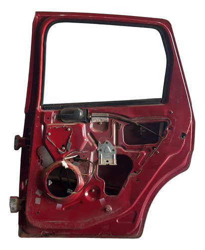 Porta Traseira Dir. Fiesta 2002 A 2014 Usada Traseira Direito Vermelho - Imagem 2