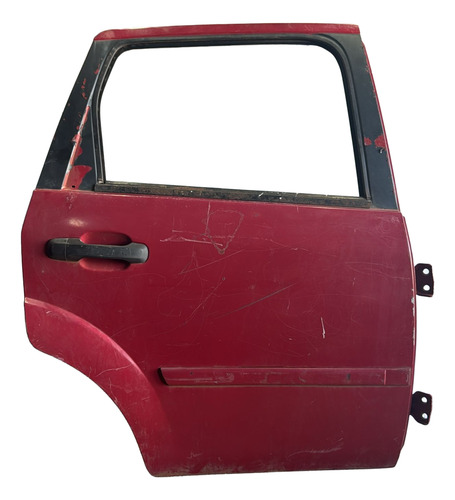 Porta Traseira Dir. Fiesta 2002 A 2014 Usada Traseira Direito Vermelho - Imagem 3